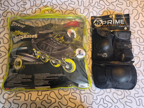 Crivit inlineskates neon gelb - inlineskates,